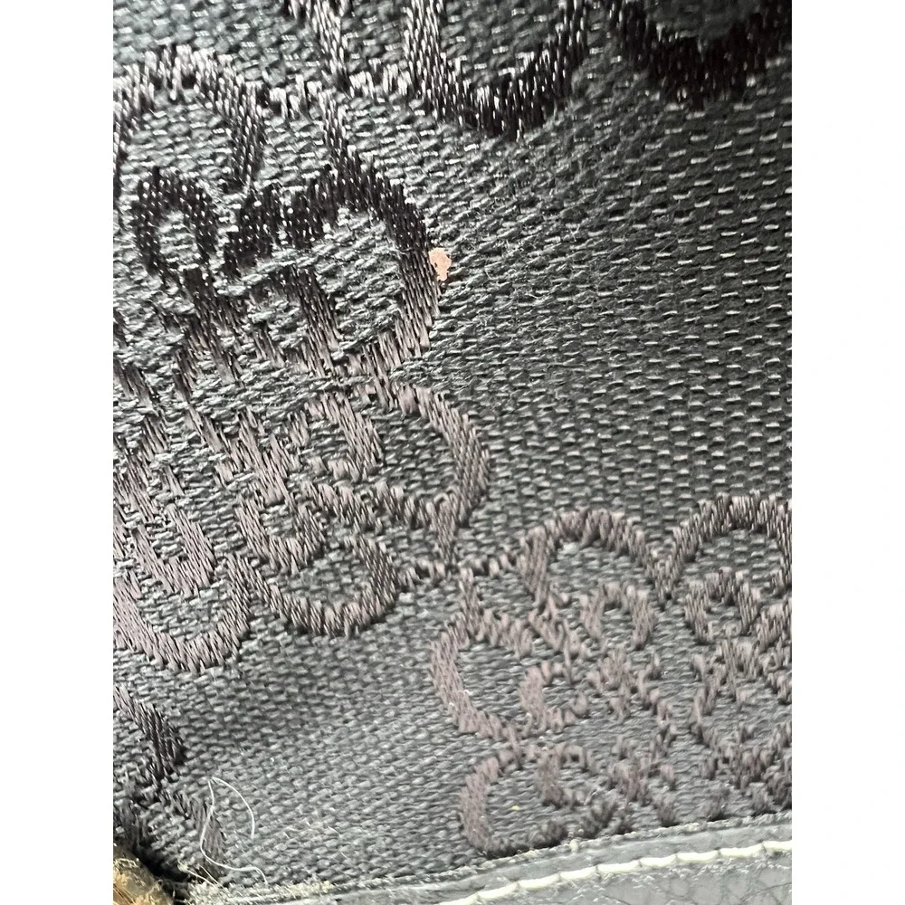 Vintage Kathy Van Zeeland Handbag Purse Black‎ Medallion Studs Large